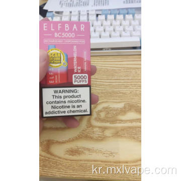 엘프 바 BC5000 일회용 vape 펜 전자 담배